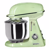 Planetmixer - 7 l - 350 W - inkl. visp, flatblandare och degkrok - bänkmodell - mintgrön