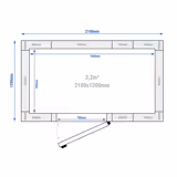 Walk-In Freezer Room - 2100x1200mm - 3,20m³ (3200L)