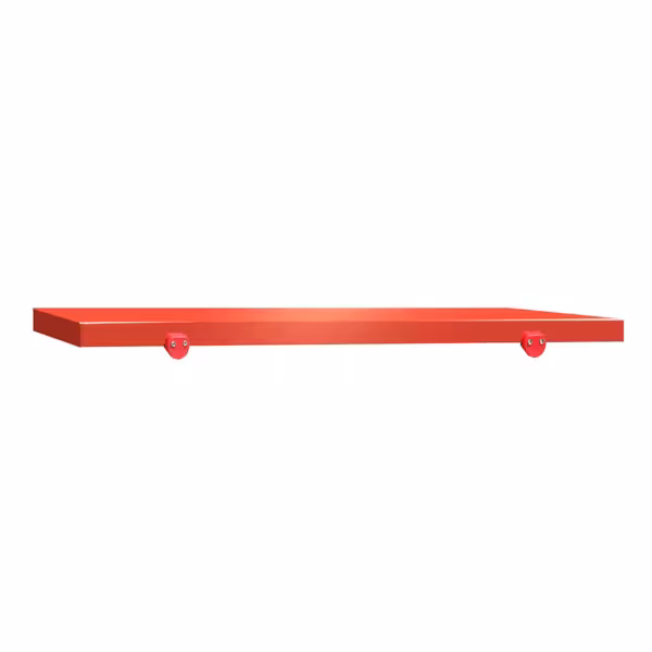 Schneideplatte für Arbeitstisch - 1000x700mm - HACCP-Konform - Rot