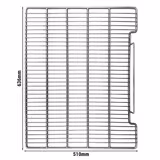 Legrooster - 636x510mm - incl. 4 klemmen - voor middelste vak - passend voor GKS1500S