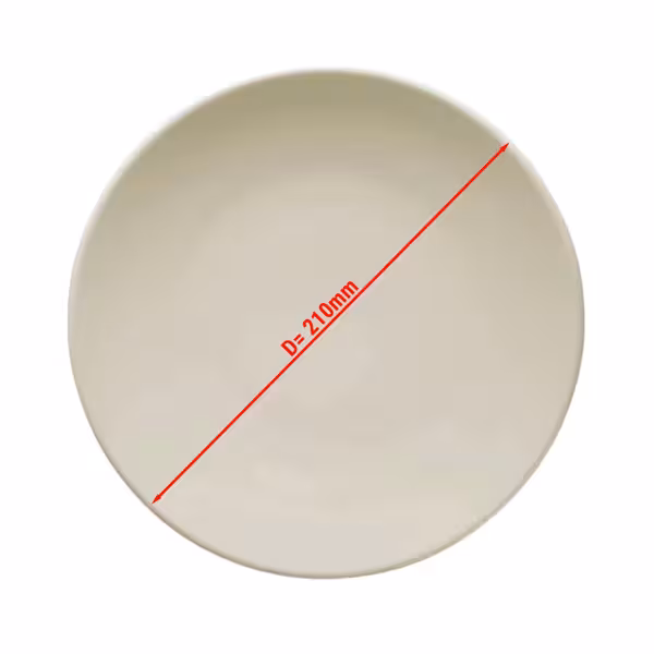 (12 stuks) TEOS - Bord - plat - Ø 210mm - Crème
