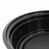 (300 ks) Opakovaně použitelná miska na jídlo - 700 ml - kulatá - černá