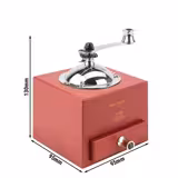 (6 pièces) PEUGEOT | LE MOULIN D'OLIVIER ROELLINGER - Moulin à poivre / à épices avec manivelle - Rouge piment - Hauteur : 130 mm