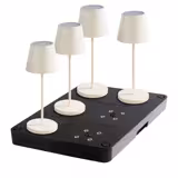 Station de charge 6 ports - ABS plastique - 430x315x50mm - Noir - incl. prise secteur, 2 télécommandes avec piles