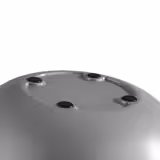 (6 Stück) Schale - ELEMENT LOOK - Melamin - 1,45 Liter - Ø 260mm - Grau