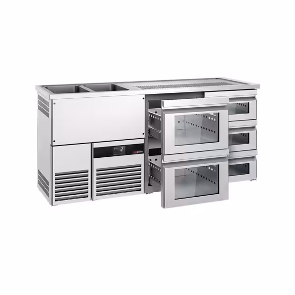 Direct Draw Beer Dispenser / Kegerator PREMIUM - 1950x700mm - 5 Drawers