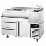 Cocktail voorbereidingstafel- 1200mm - 150L - 1 deur, 2 lades & 230V stopcontact