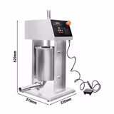 Elektrischer Wurstfüller - 10 Liter - 180 Watt - Edelstahl