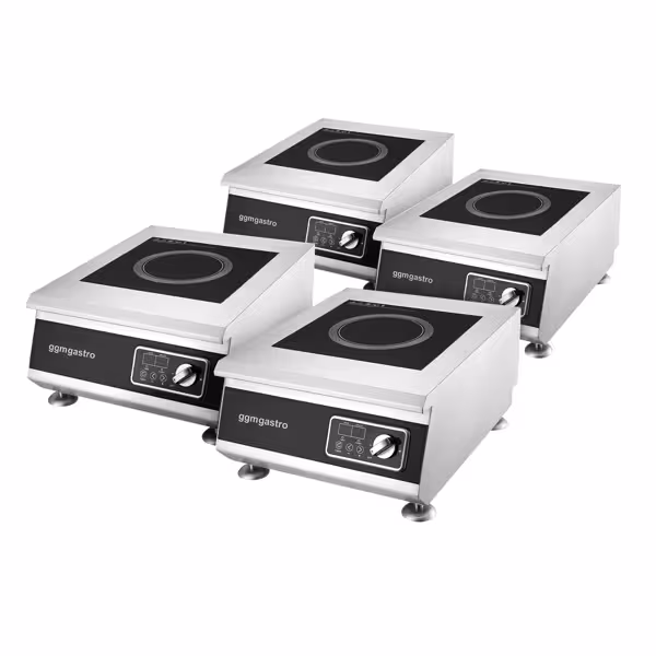 (4 pieces) Commercial Tabletop Induction Hob - 5 kW