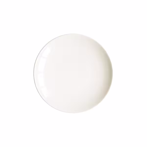 (6 pieces) SELTMANN WEIDEN | Maxim Coup Fine Dining | Porcelain Coupe Dinner Plates – Cream - Ø 16.5 cm - Flat