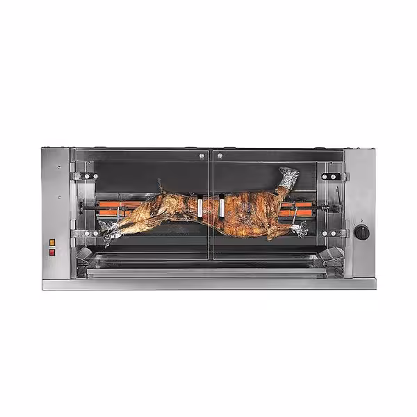 Gas speenvarkengrill en lam - 10kW - 1 spitten
