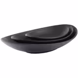 (6 Stück) Schale - ZEN - Melamin - 0,25 Liter - 250x135mm - Schwarz