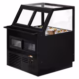 Vitrină frigorifică orizontală KAISA - 1000mm - cu iluminare LED - negru