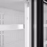 Vitrine murale de congélation pour supermarché – 2100 mm – 346 L – avec 3 portes et 2 étagères – noire