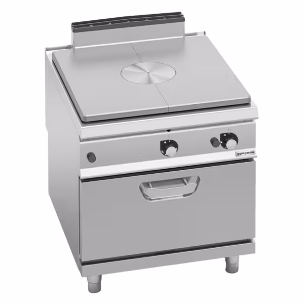 Gas platenfornuis - 20,8 kW - incl. statische gasoven - 7,8 kW