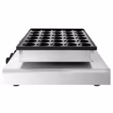 Commercial Waffle Maker - Single - Manual - 850W - Shape: Poffertjes - for 25 pieces - plates with Teflon coating