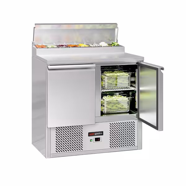 Saladette / mesa de preparação ECO - 0,9 x 0,7 m - com 2 portas