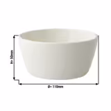 (12 Stück) LUX - Schüssel Maastricht - 25 cl - Ø 110mm - Elfenbein