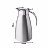 Caraffa termica - acciaio inox - doppia parete - 0,6L - apertura con una mano