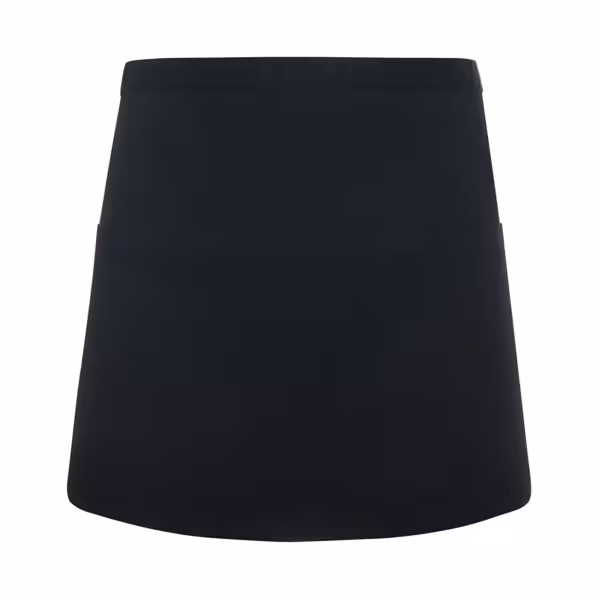(6 pieces) KARLOWSKY | Basic Waist Apron with Pocket – Black - 600x350 mm