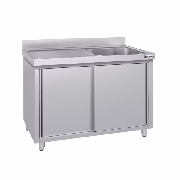 Spoelkast ECO - RVS - 1400x700mm - met 1 spoelbak rechts