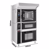 Elektrisk varmluftsugn - Pekskärm - 6x EN 60 x 40 cm - inkl. pizza / däckugn, huva och proofer