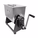 Húskeverő 22 - 28 l - max. 25 kg hús - 1,1 kW - változtatható forgásirány - húsdarálóval - 450–480 kg/óra - kézi