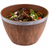 Ciotola - Acciaio inox & Melamina - 3L - 260x260x160mm - Marrone