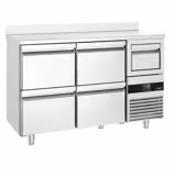 Barkoeledag PREMIUM - 1580x600mm - 365l - met 4 laden, spatrand & uitklopbak voor koffie