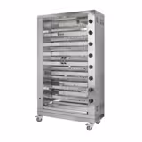 Girapolli professionale – grill per polli a gas - 47,6kW - con 8 spiedi - capacità fino a 48 polli