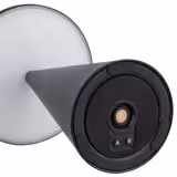 Lámpara de mesa LED - recargable - inalámbrica - CONE - 3 temperaturas de color - IP54 - autonomía 54h - Ø 130mm - Negro