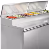 Commercial Saladette Prep Counter ECO - 1795mm - 1 Door & 4 Drawers - for 8x GN 1/3