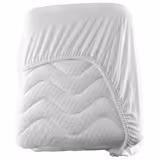 (10 pcs) Jersey Fitted Sheet - 200x200cm - White / Red