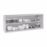 Pensile a giorno in acciaio inox ECO - 1800x400mm - a giorno (senza ante) - 650mm di altezza