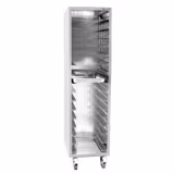 clearance Closed Tray Trolley – 16× EN 600×400 - Stainless Steel - 97.8 mm Rail Spacing