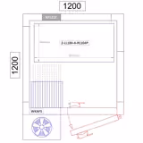 Aluminium Grundregal - 952x1800mm - Tragkraft: 600 kg