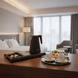 Electric kettle - 0.8 litres - 1.2 kW - incl. tea station with 4 compartments and drip tray