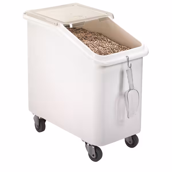 CAMBRO | Mehlwagen / Zutatenwagen - 102 Liter - Polyethylen - Rollbar