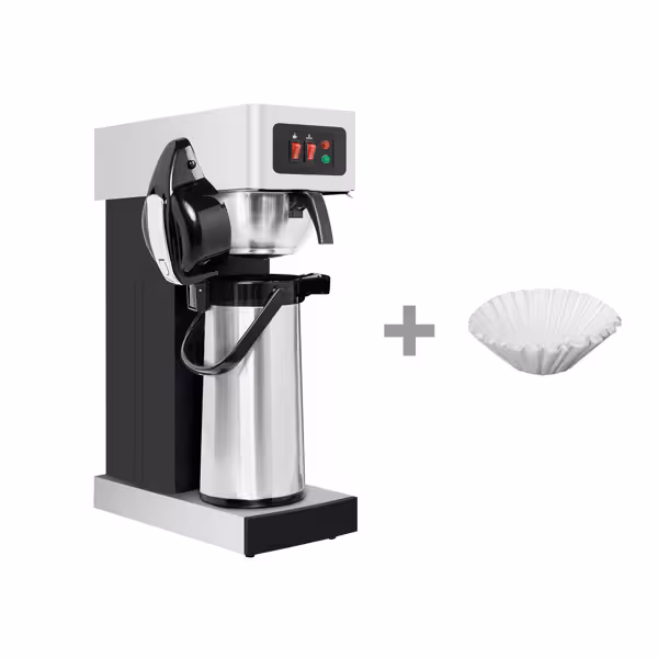 Koffiezetapparaat - filterkoffie - 1,5L - incl. pompthermoskan