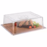 (6 stuks) GN 1/2 dienblad - CRAZY WOOD - Melamine - 325x265mm - Hoogte: 8mm - Bruin - stapelbaar; vaatwasserbestendig