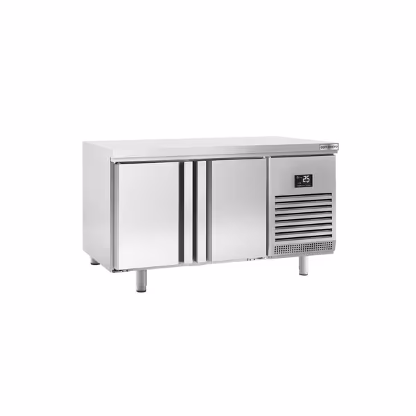 Soğutmalı pastane tezgahı PREMIUM PLUS - 1618x800mm - 2 kapılı - fanlı soğutma; dijital termostat