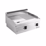 Commercial Electric Griddle - 9.0kW - Smooth/Ribbed Plate (half & half) - Cooking area: 595x500mm