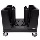 Plate Dispenser - unheated - 985mm - with wheels & 6 adjustable separating grids - max. 180 - 480 plates - Polyethylene