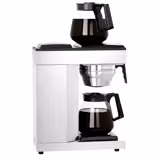 Filterkaffeemaschine - 1,8 Liter - mit 2 Warmhalteplatten & Thermokinetik - inkl. 2 Glaskannen