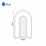Παγομηχανή PREMIUM - Παγάκι με τρύπα (Καμπάνα) - 114 kg/24 h - με αποθήκη πάγου