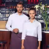(6 Stück) KARLOWSKY | Bistroschürze Basic - Aubergine