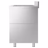 Rvs spoeltafel - 600x600mm - 1 spoelbak - met spatrand