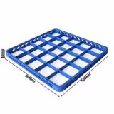 Commercial Dishwasher Glass Rack Extender 1/1 – 25 Compartments – Blue