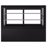 Koel- & Gebaksvitrine - 780 liter - 1610mm - dubbel glas - schuifdeuren - met 2 schappen - zwart - NL