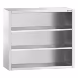 Nástěnná skříňka PREMIUM z nerezové oceli - 1000x400mm - bez posuvných dveří - výška 1000mm